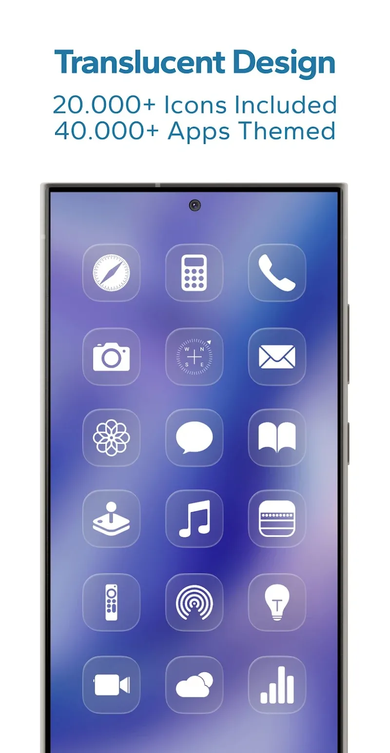 Screenshot 2 iGlass OS 26 Icon Pack