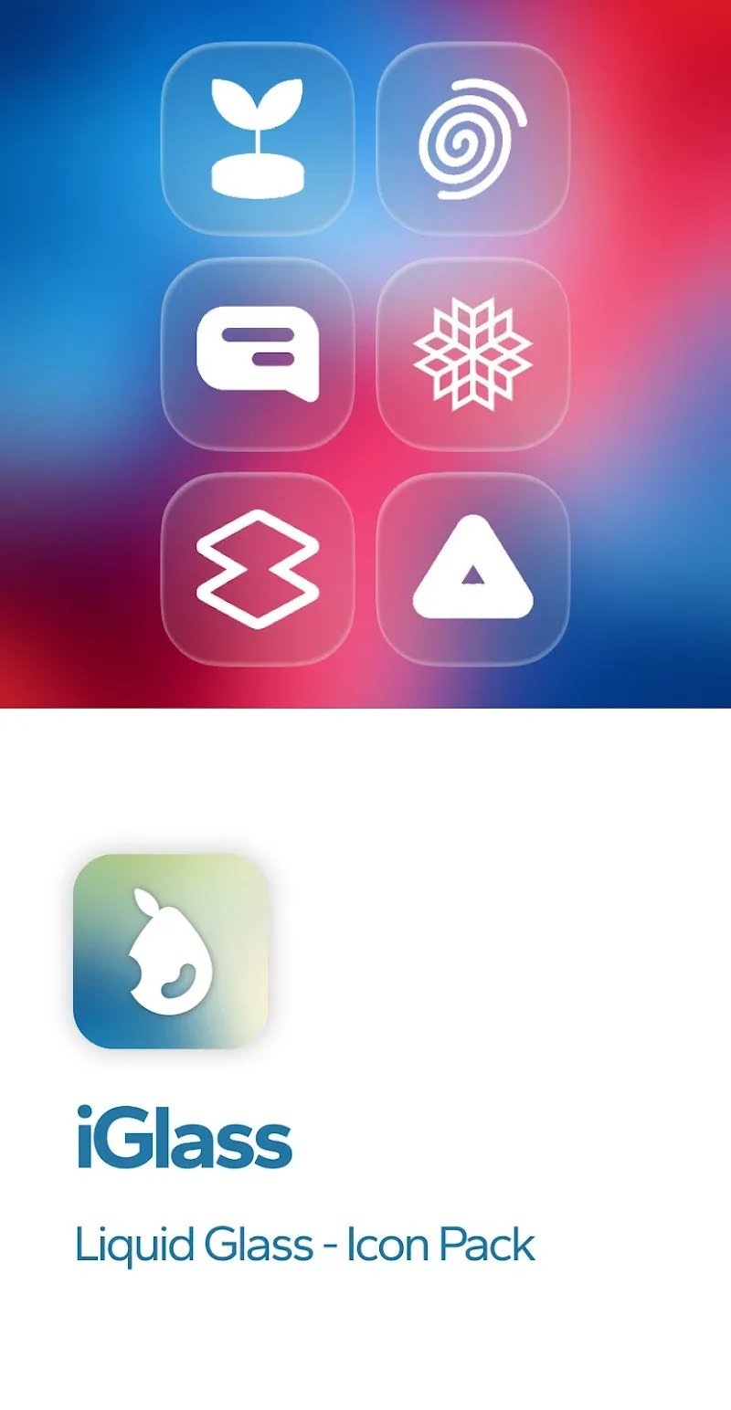 Screenshot 5 iGlass OS 26 Icon Pack