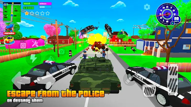 Gangs Wars: Pixel Shooter RP captura de tela 1