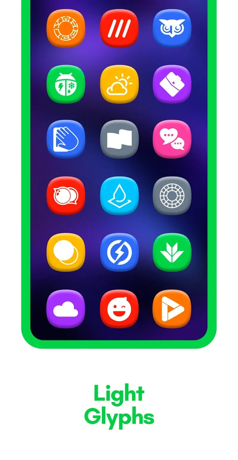 ภาพตัวอย่างสกรีนช็อต One 3D Color Icon Pack 5