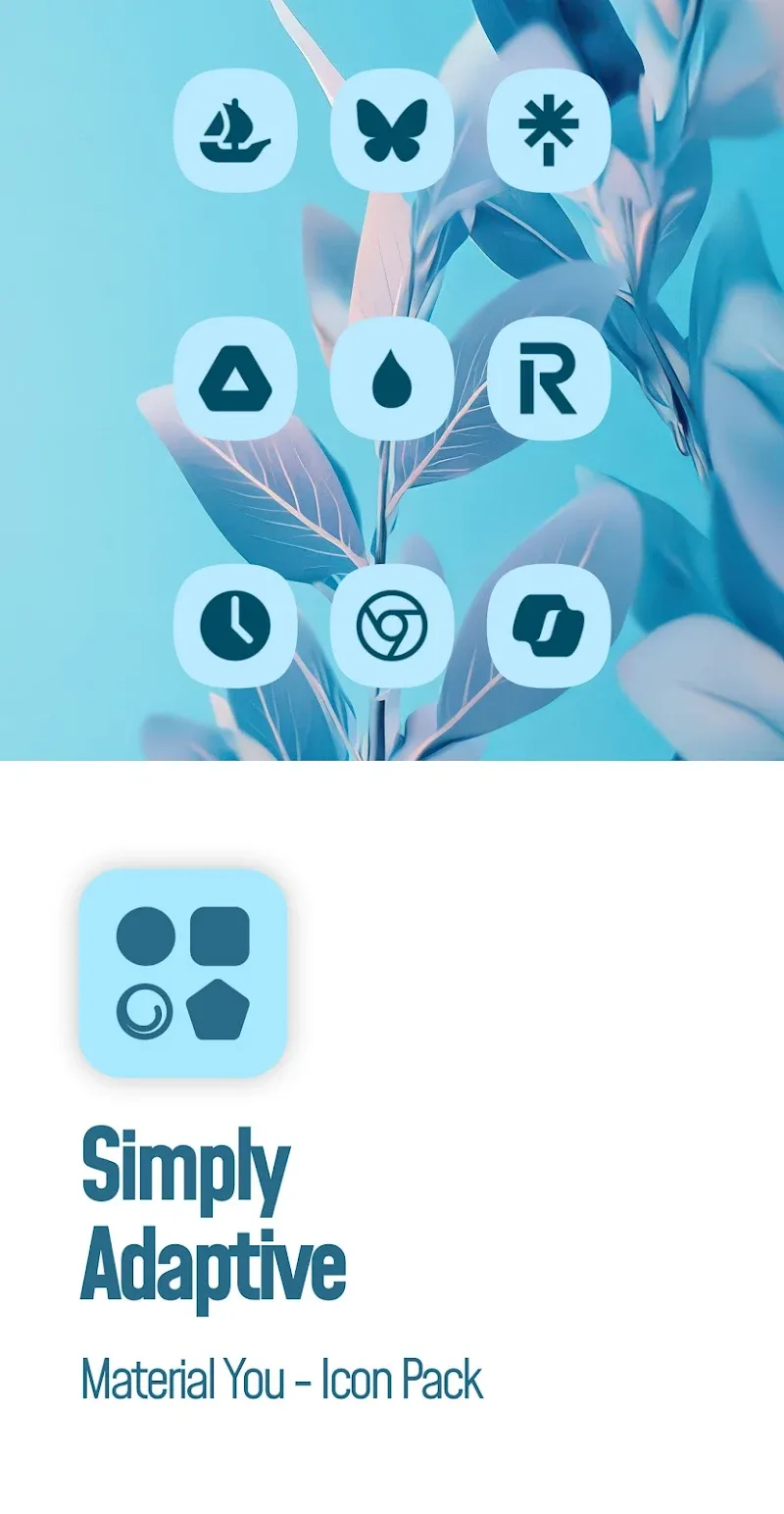 Captura de pantalla 1 de Simply Adaptive Icon Pack