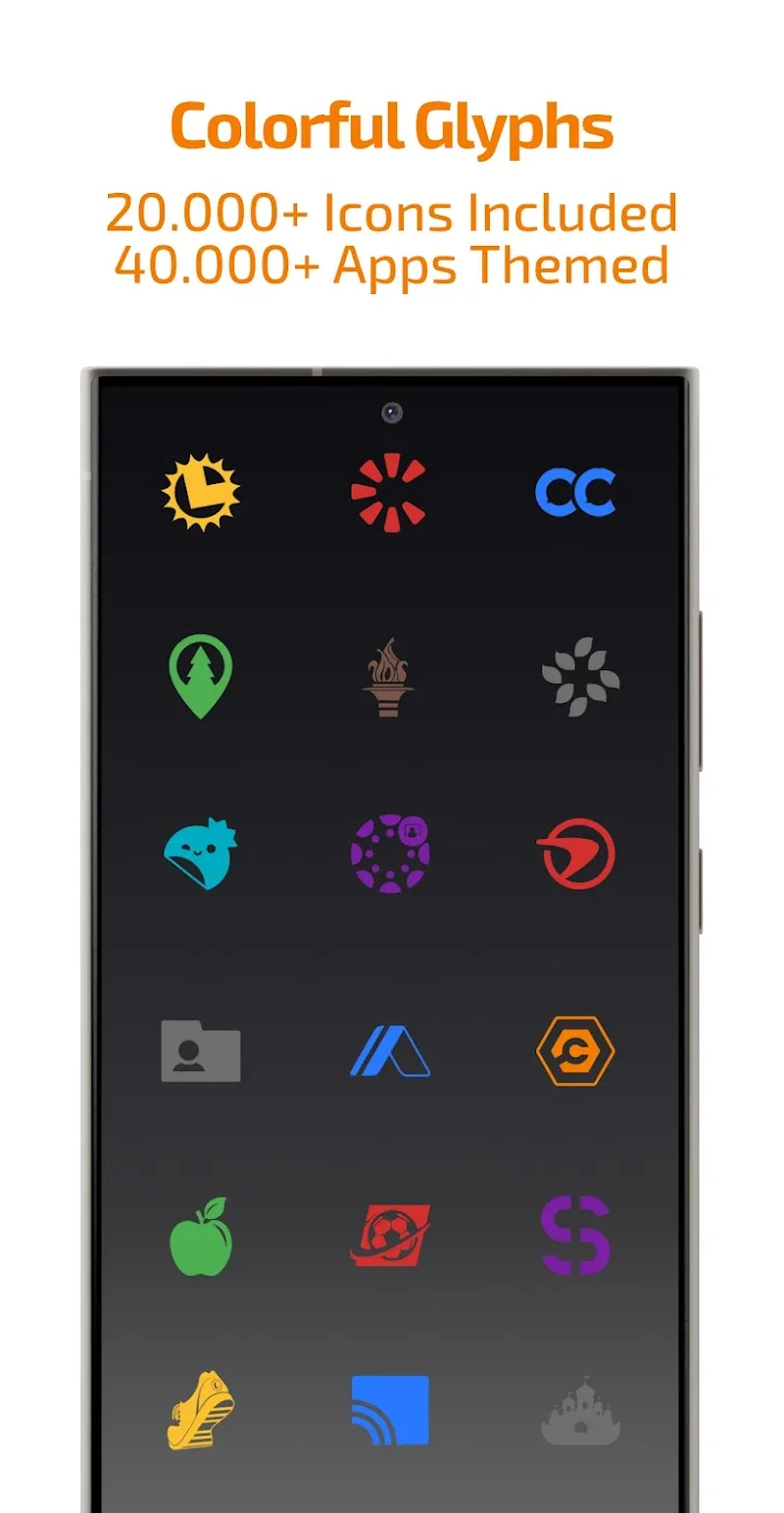 Colors Shapeless Icon Pack Tangkapan Layar 2