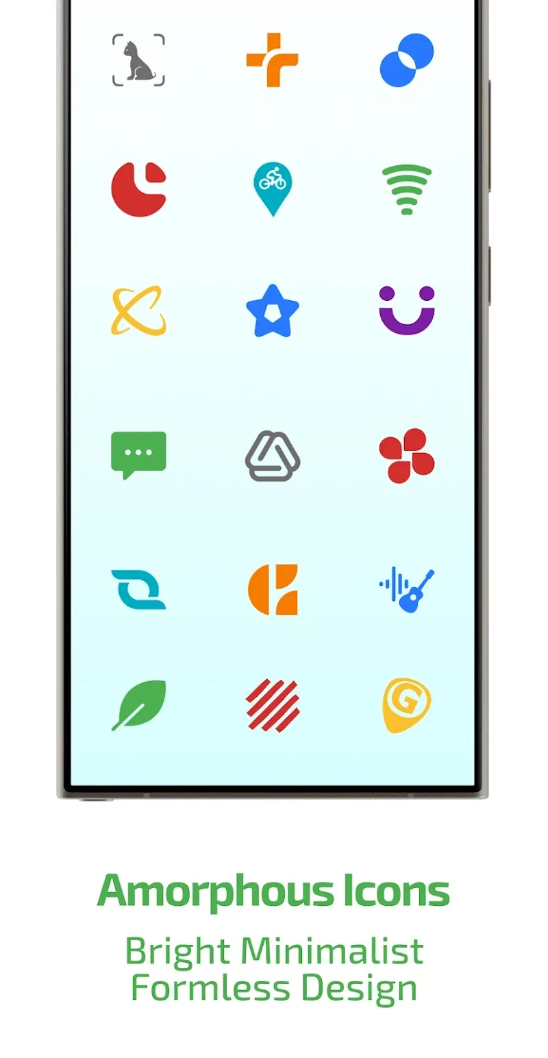 Colors Shapeless Icon Pack Tangkapan Layar 3