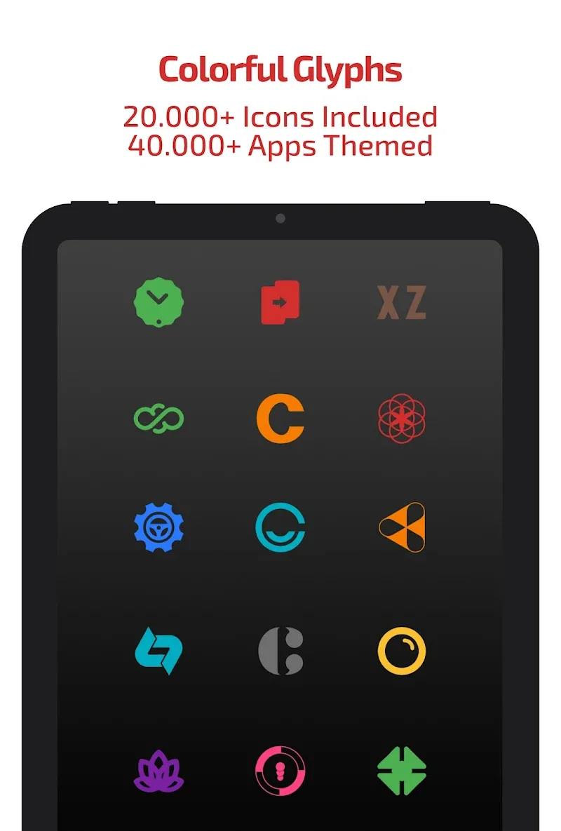 Colors Shapeless Icon Pack Tangkapan Layar 6