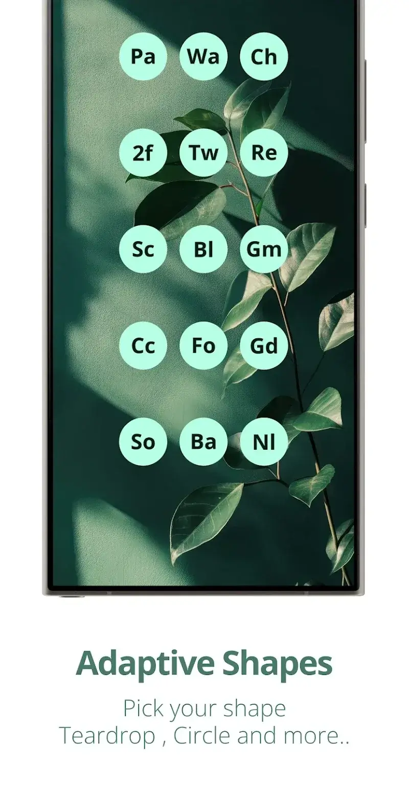 Letters Material You Icon Pack tangkapan layar pratinjau 3