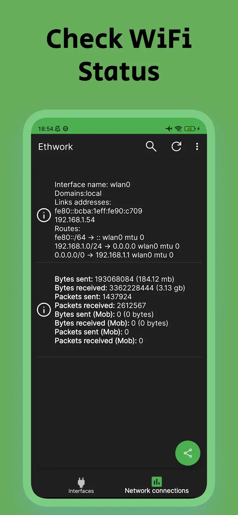Ethwork: Netstat & Interfaces screenshot 4