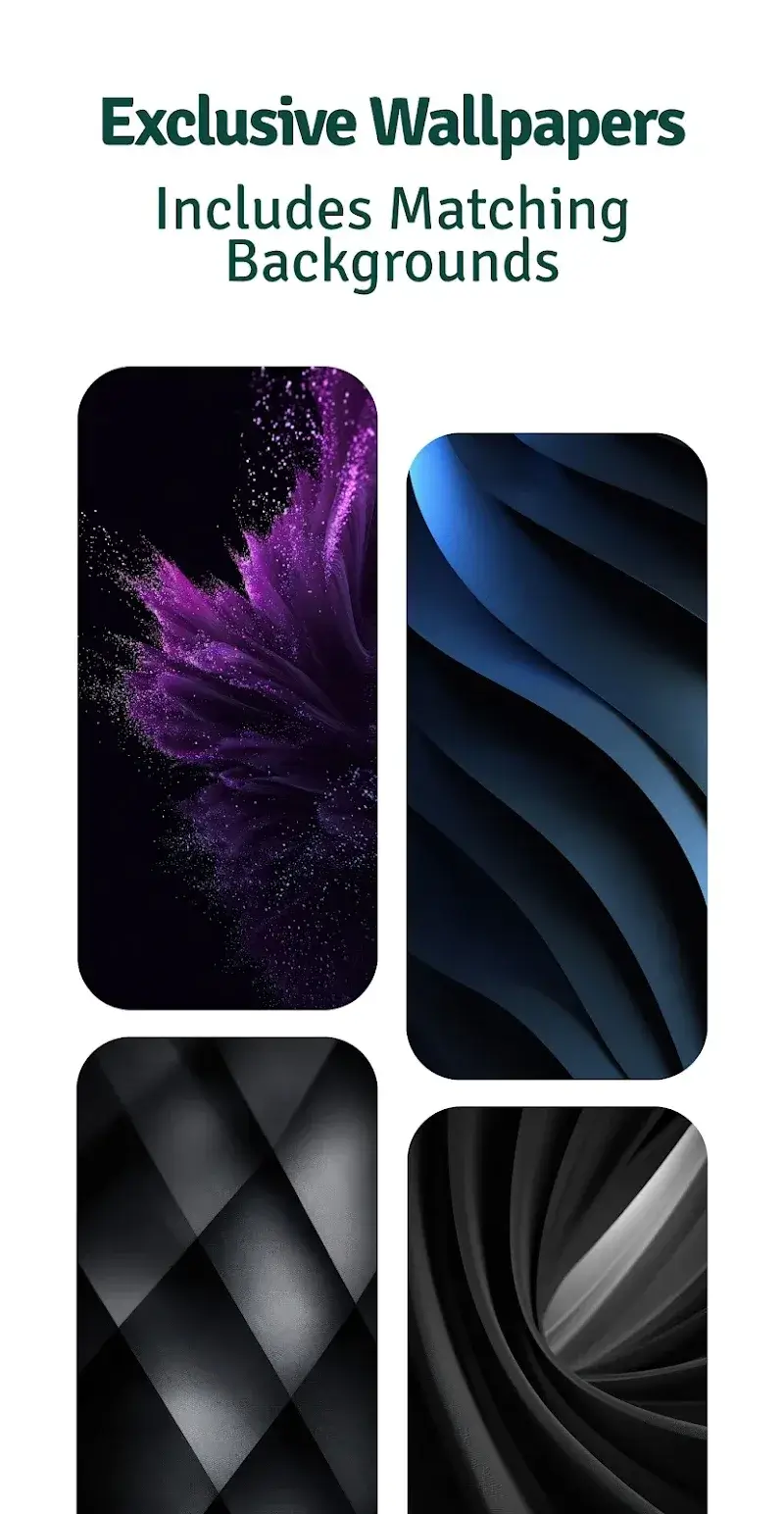 Expressive Night Icon Pack captura de tela 4