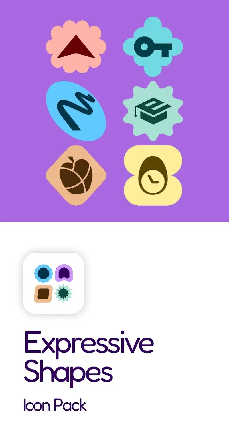 Captura de tela 5 do Expressive Shapes Icon Pack