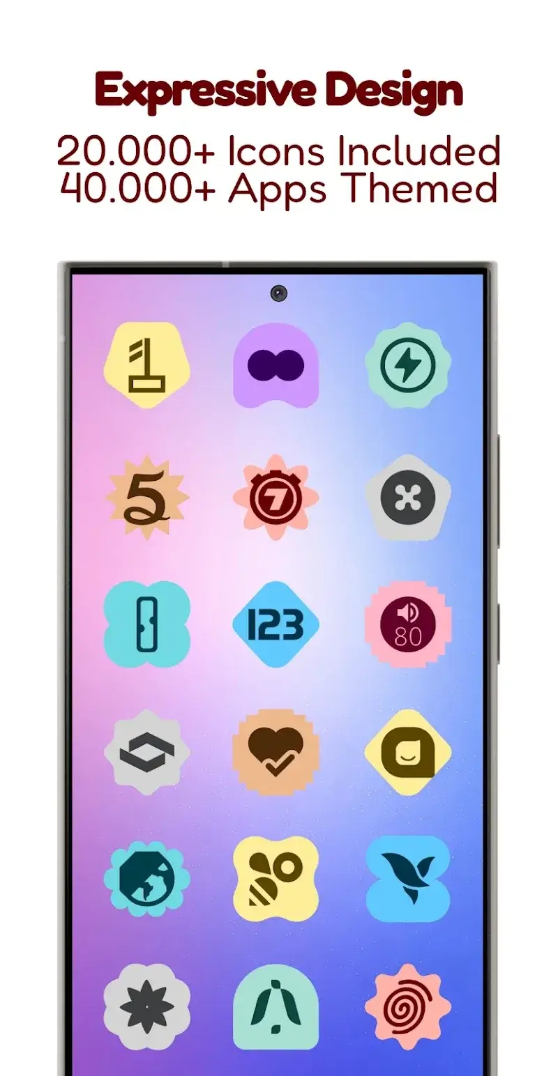 Captura de tela 2 do Expressive Shapes Icon Pack