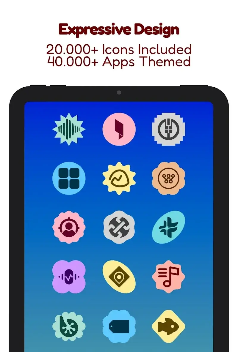 Captura de tela 6 do Expressive Shapes Icon Pack