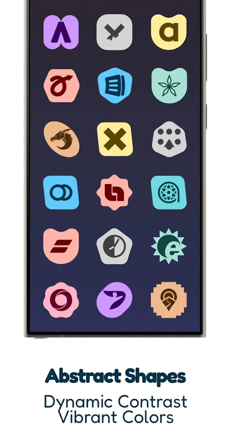 Captura de tela 3 do Expressive, Shapes Icon Pack