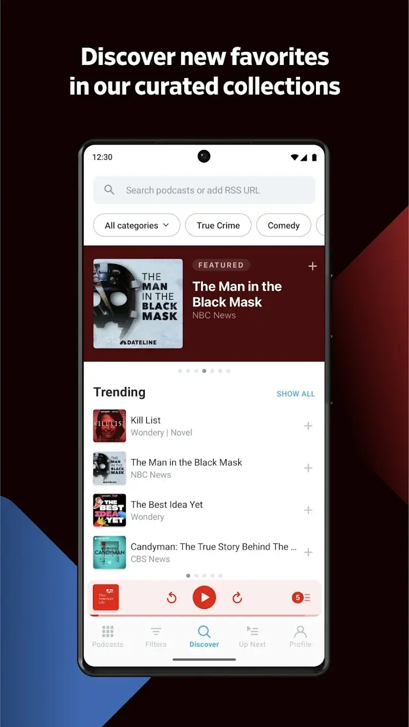 ภาพหน้าจอ Pocket Casts 5