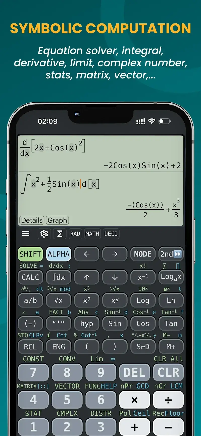 Capture d'écran 5 de Graphing Scientific Calculator