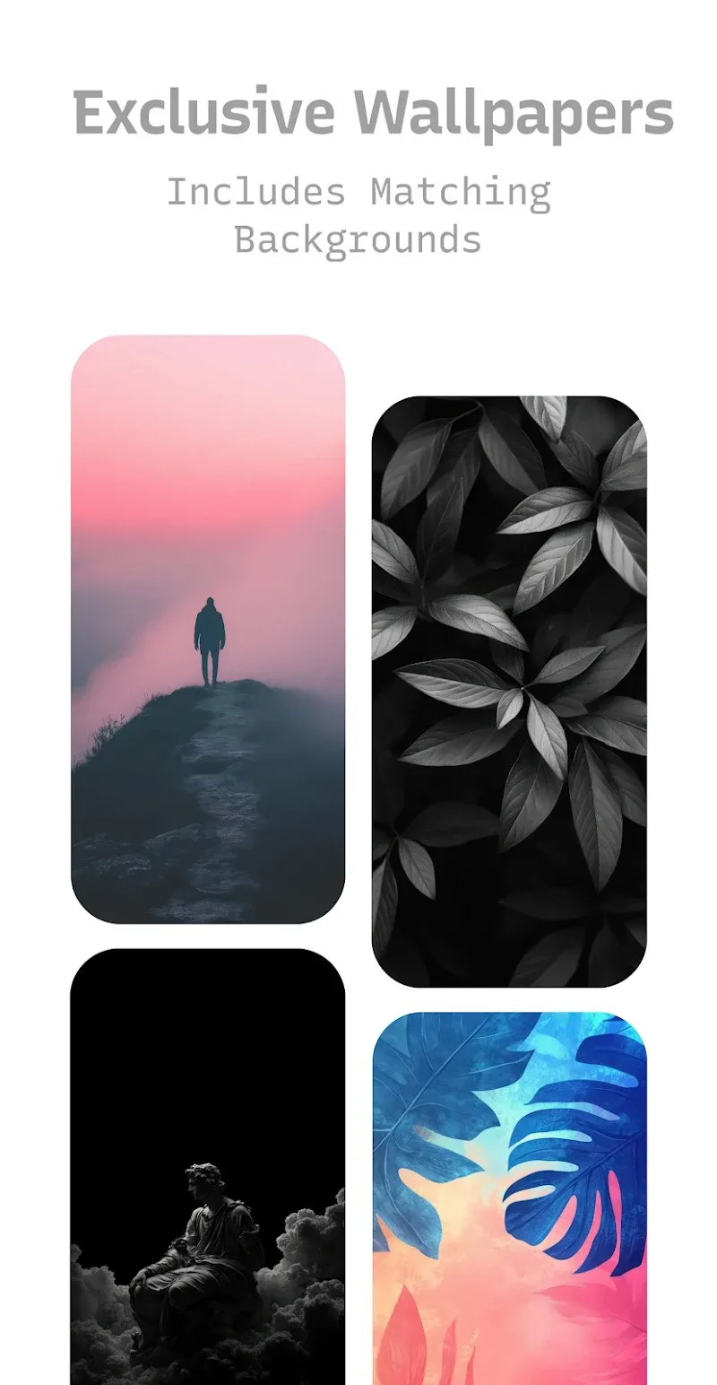 Tangkapan layar Aesthetic Icon Pack 4