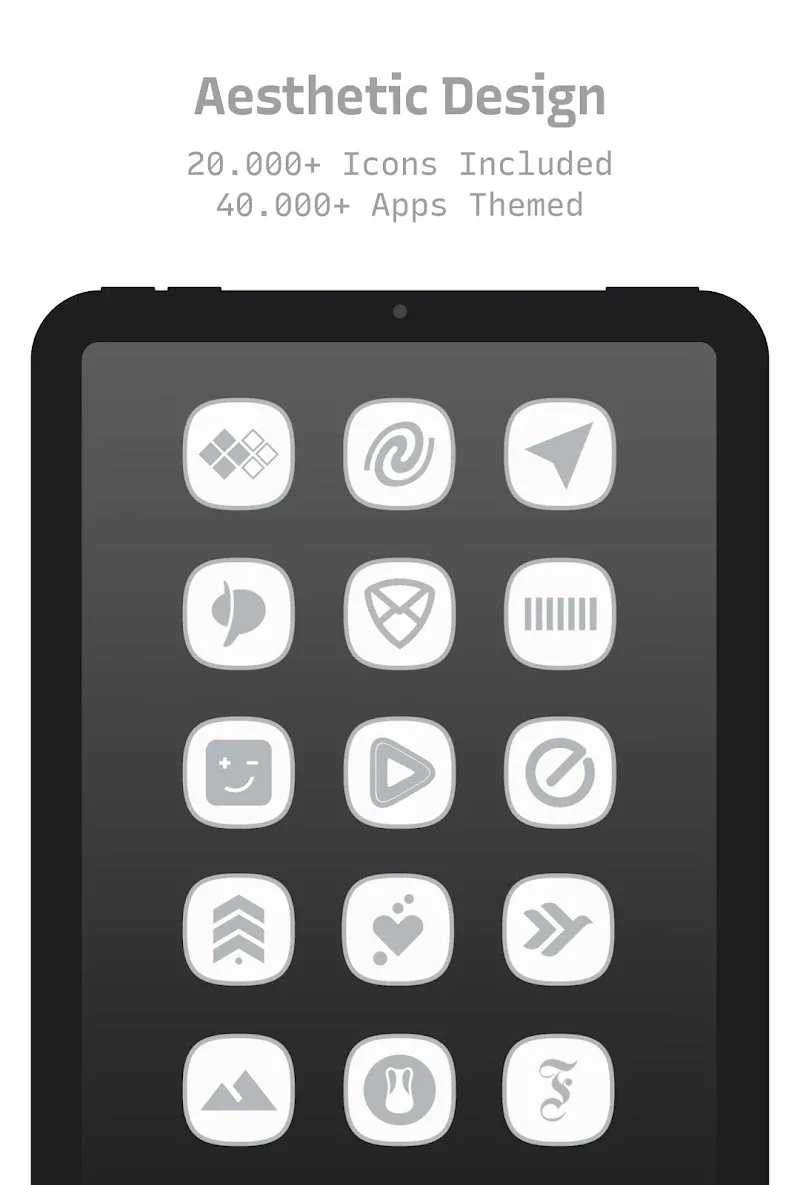 Tangkapan layar Aesthetic Icon Pack 6