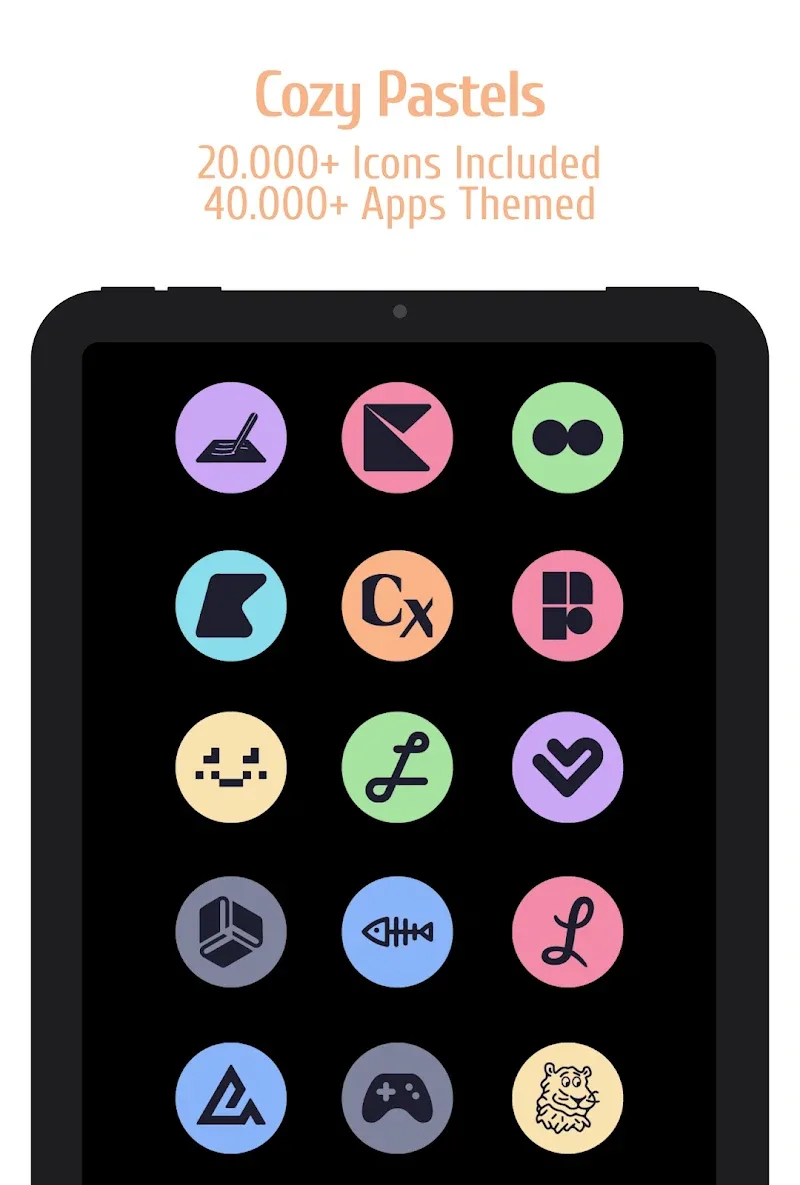 Capture d'écran Pastel Cozy Icon Pack 6