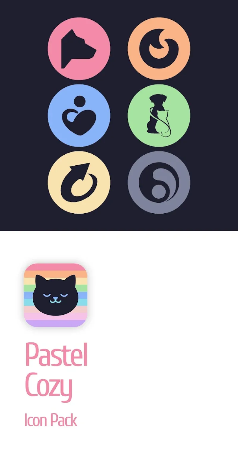 Capture d'écran Pastel Cozy Icon Pack 5