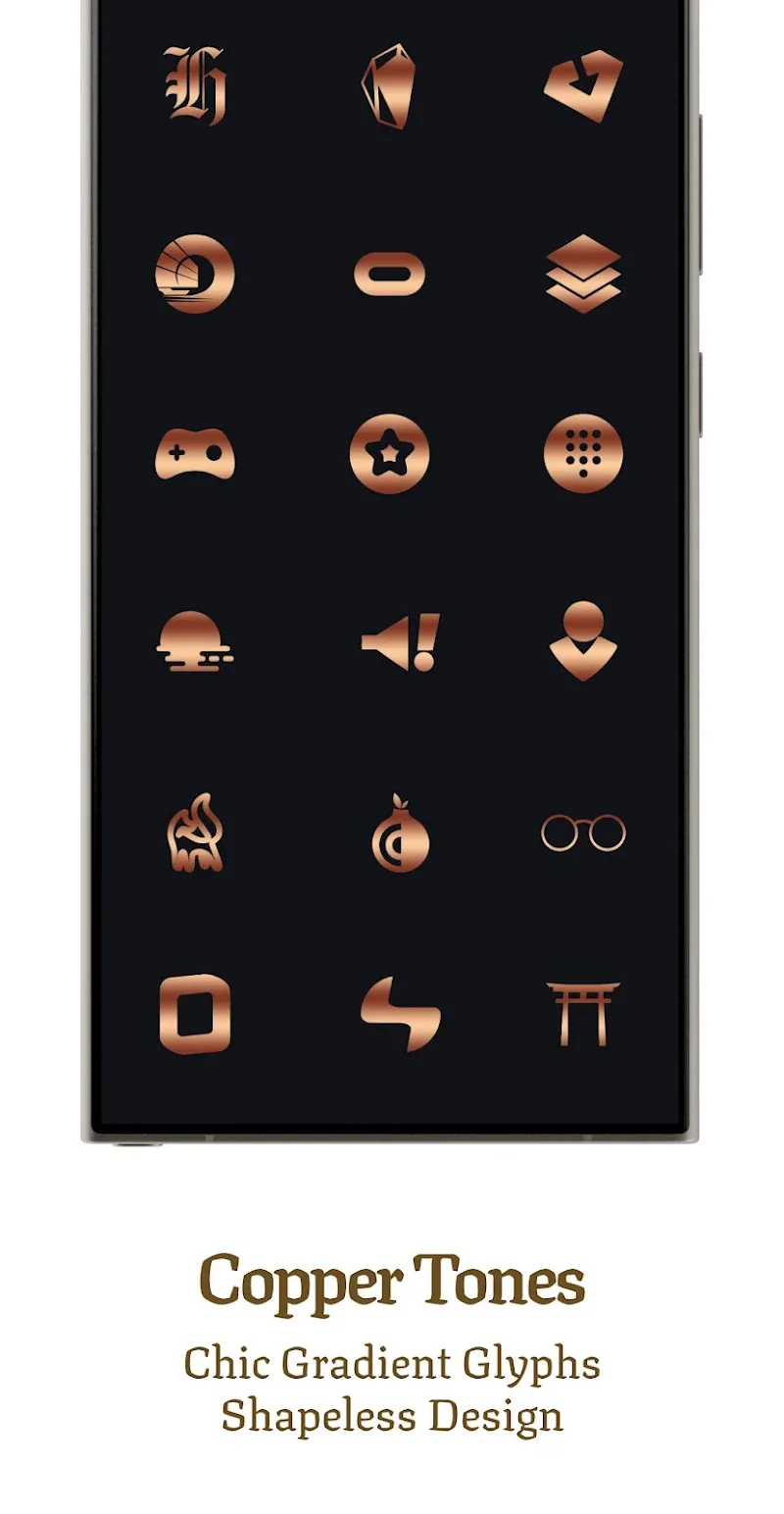 Tangkapan layar Bronze Copper Icon Pack 3