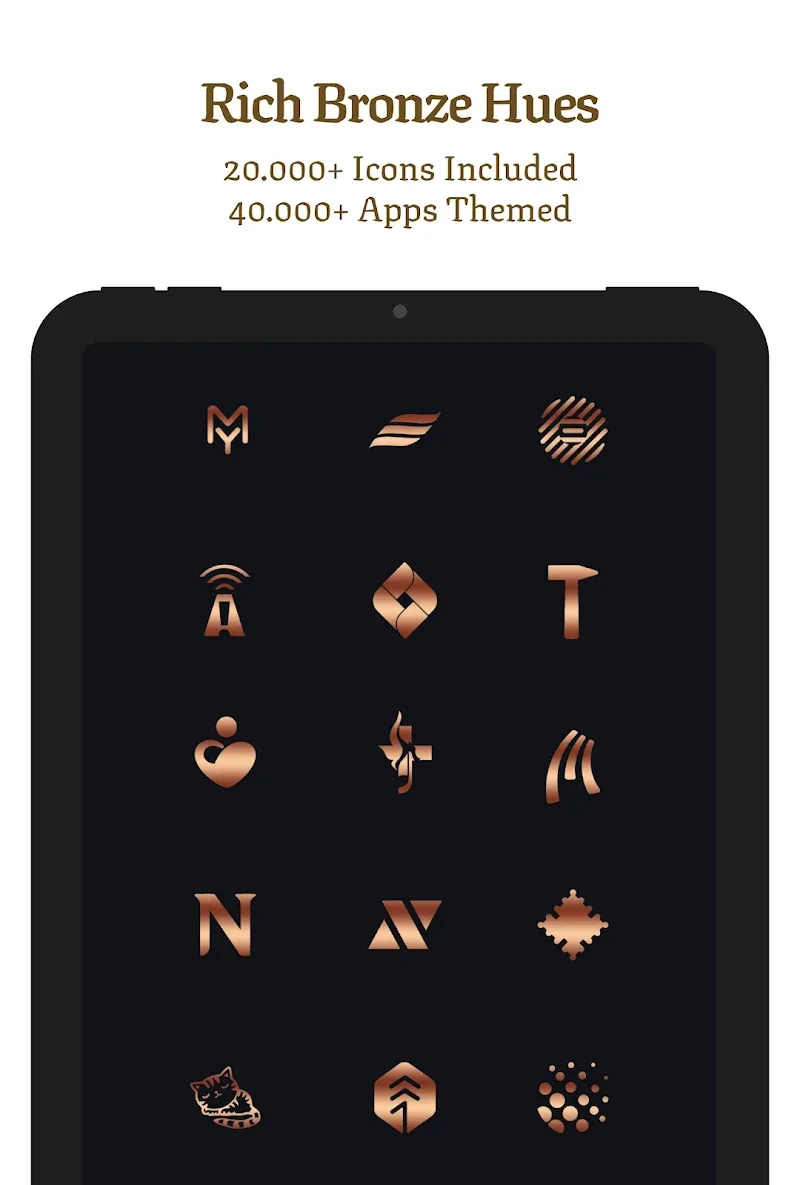 Tangkapan layar Bronze Copper Icon Pack 6