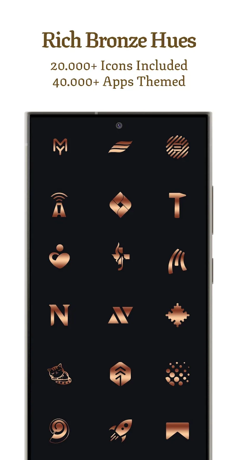 Tangkapan layar Bronze Copper Icon Pack 2