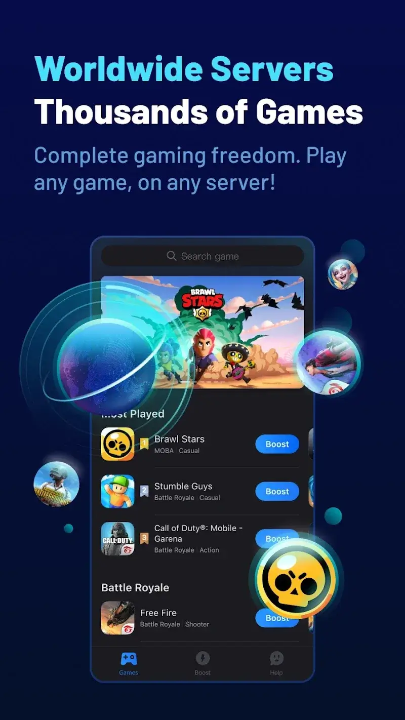 ภาพหน้าจอ GearUP Booster 4