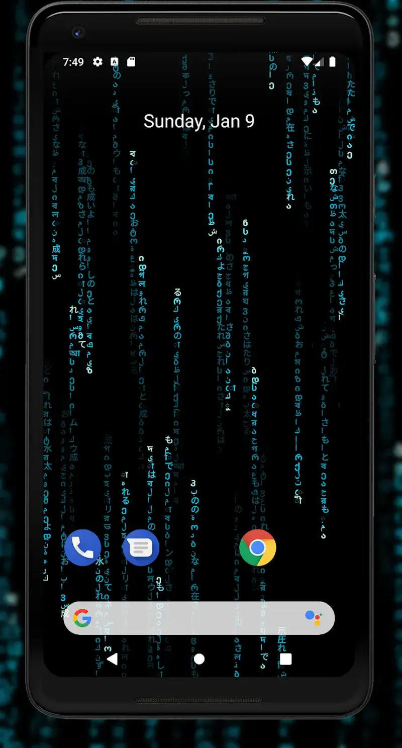 Capture d'écran 2 de Matrix Live T Wallpaper