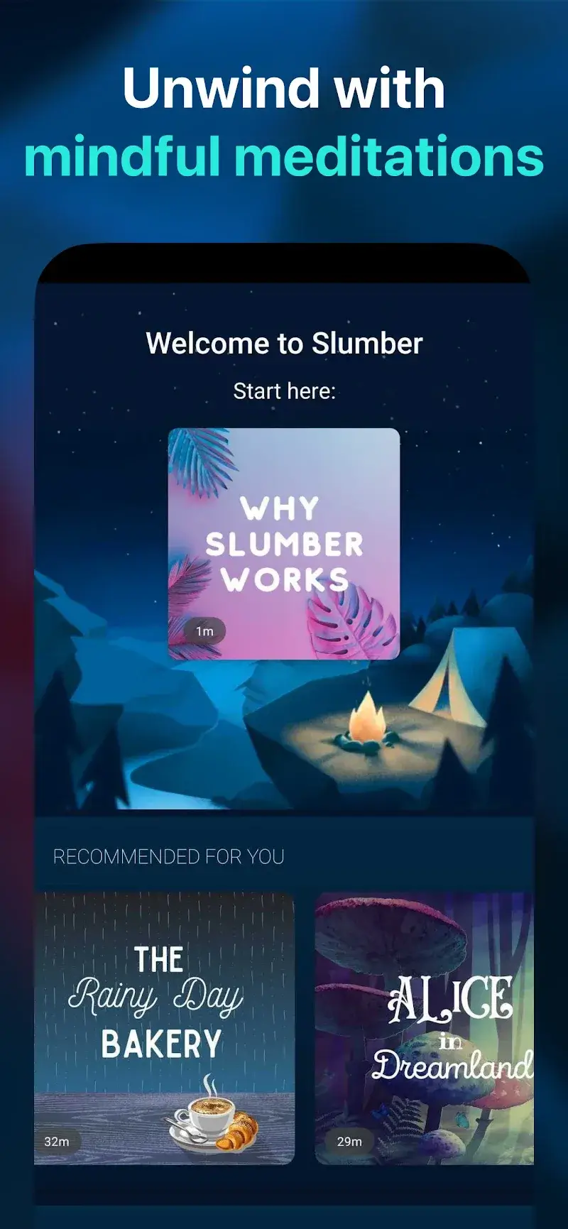Captura de pantalla de la app Slumber: Fall Asleep, Insomnia 4