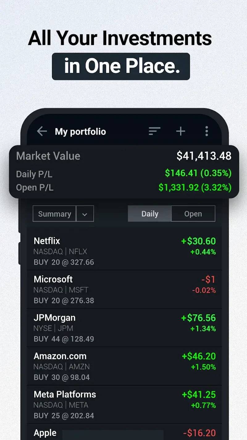 Investing.com app screenshot 2