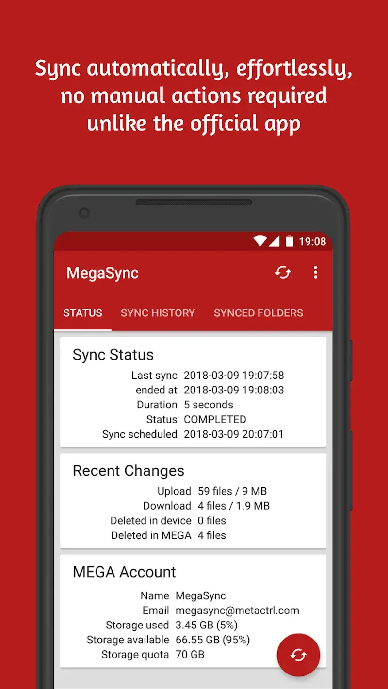 Autosync für MEGA – MegaSync Screenshot 2