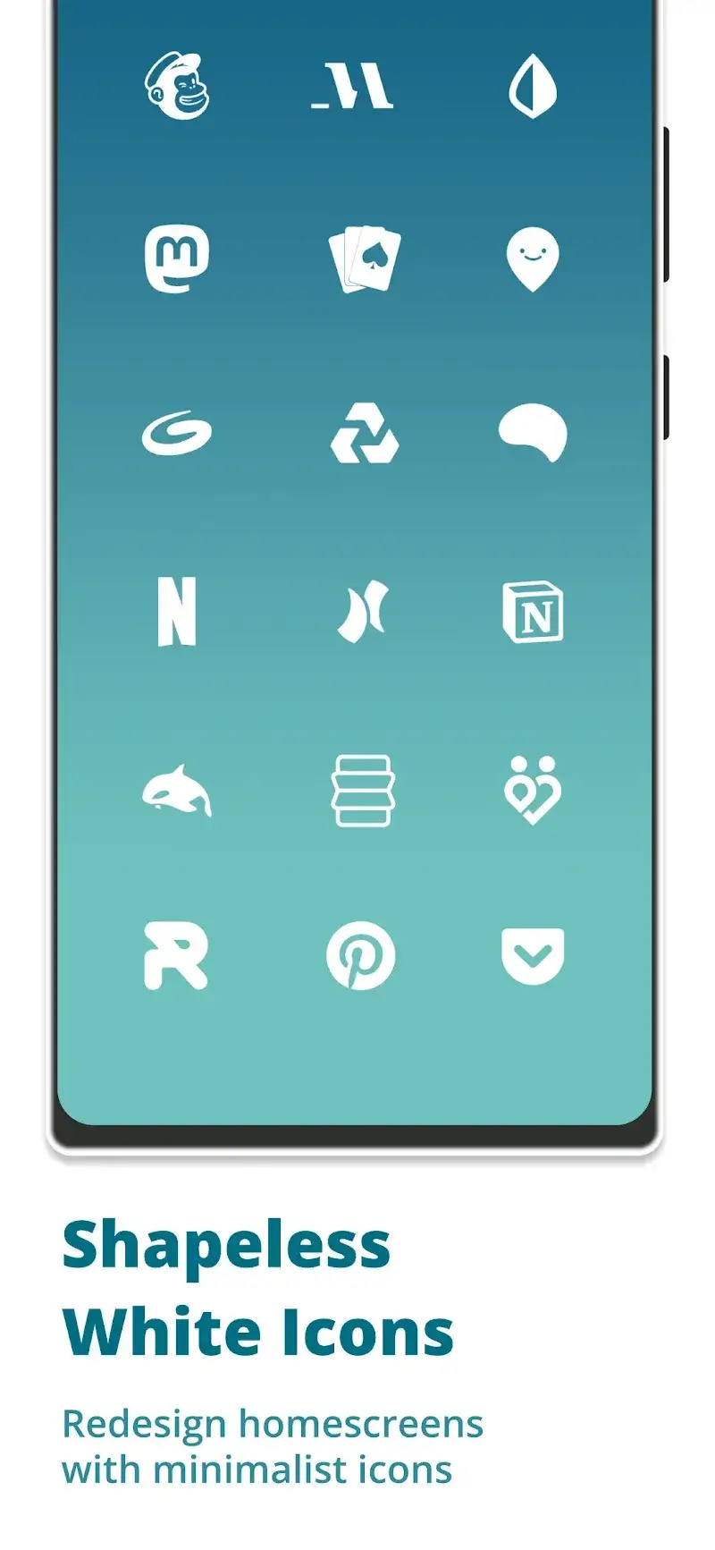 Captura de pantalla de Simply Minimal White Icon Pack 4