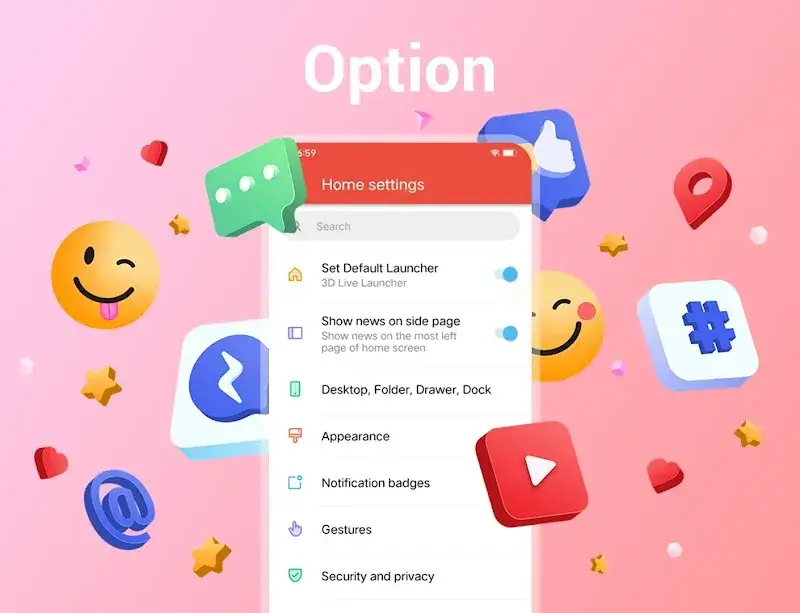 3D Launcher 스크린샷 5