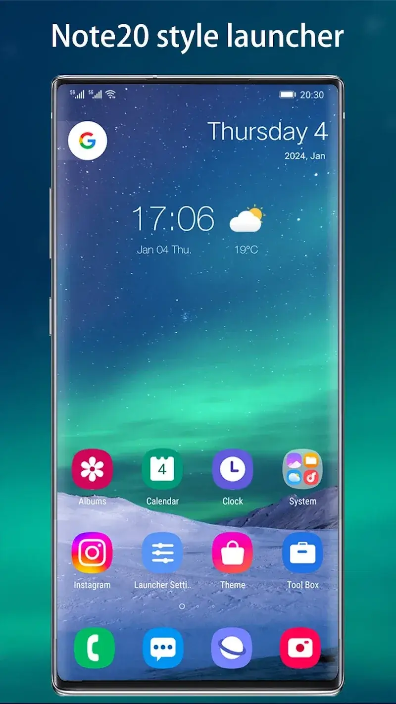 Cool Note20 Launcher screenshot 1