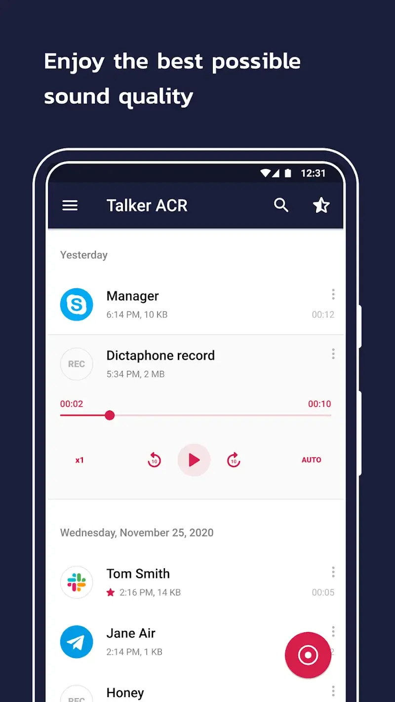 Call Recorder – Talker ACR screenshot 1