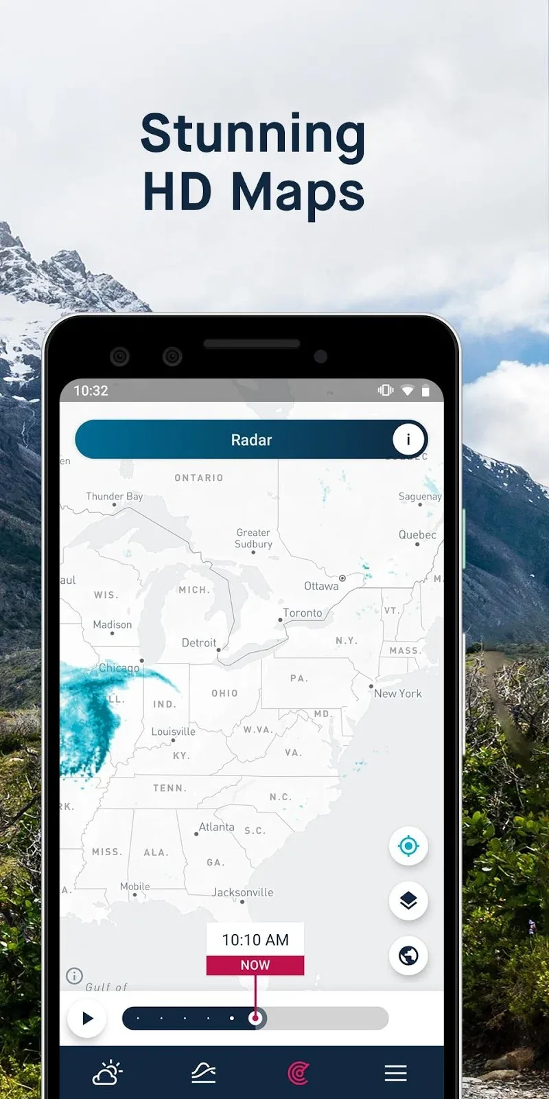 ภาพหน้าจอแอป WeatherPro 3
