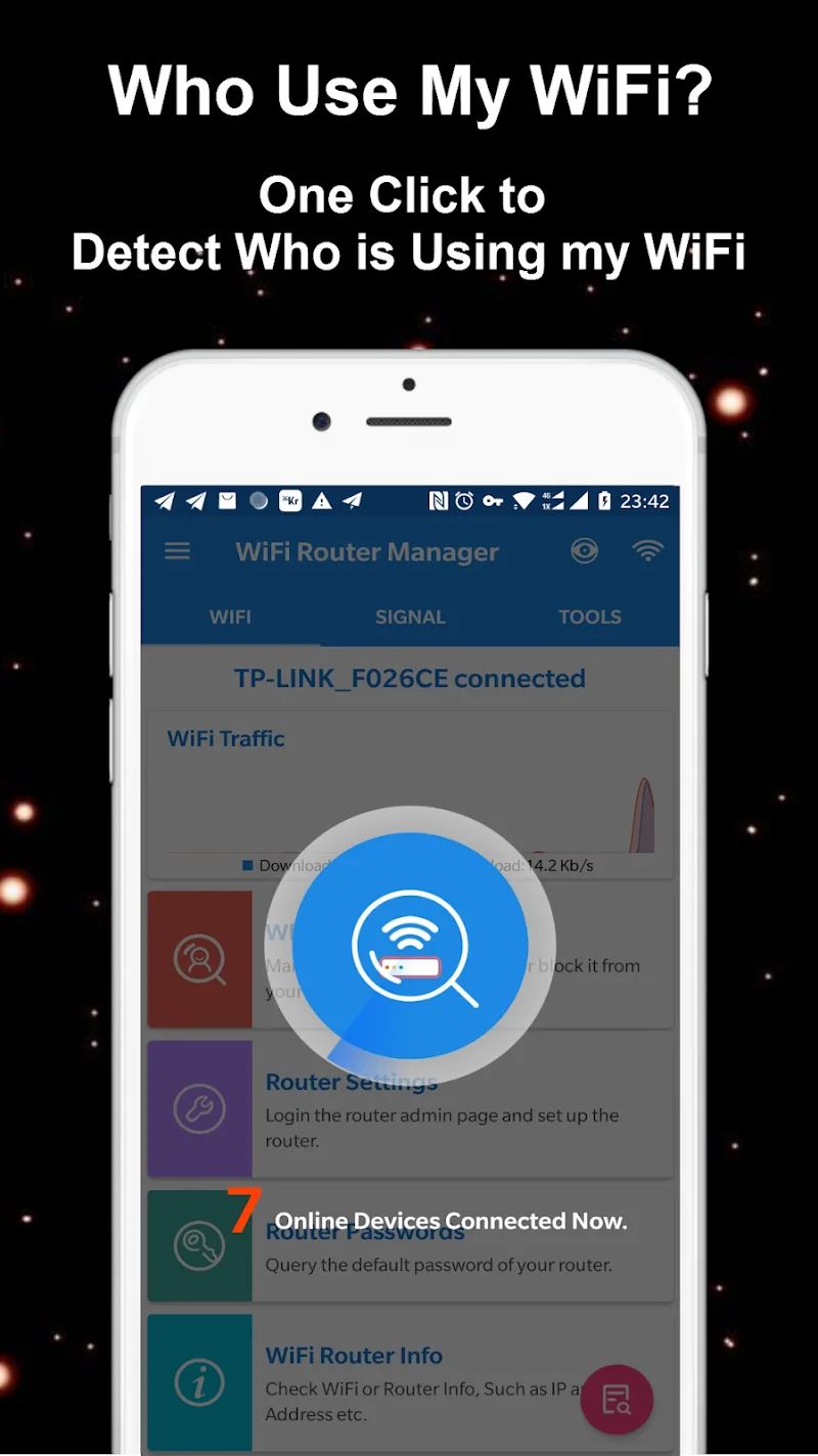 Vista previa 2 de la app WiFi Router Manager Pro