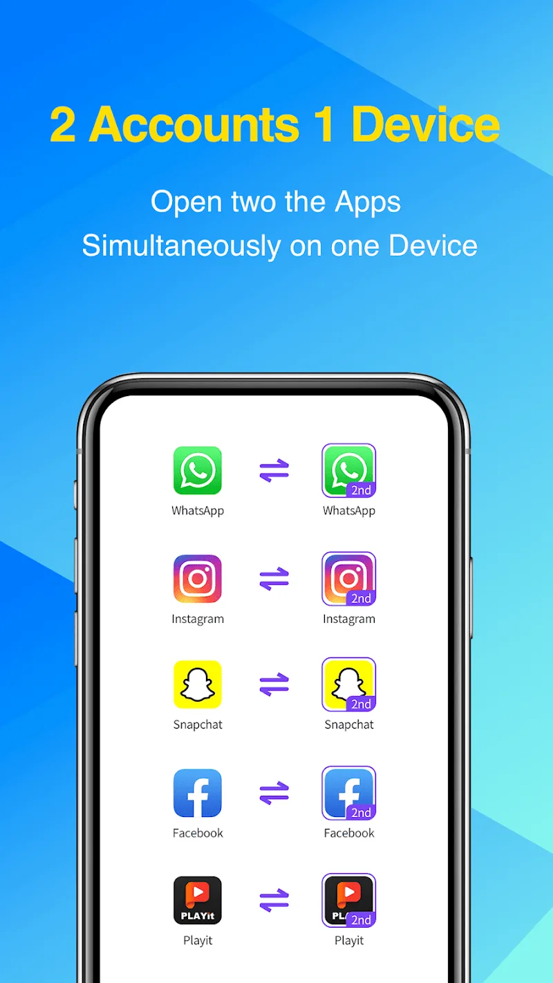 2Accounts app screenshot 1