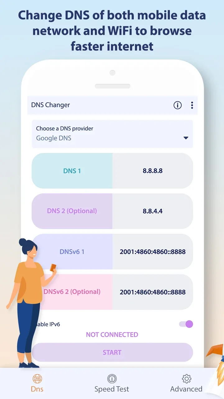 Tangkapan layar Change DNS Server 2