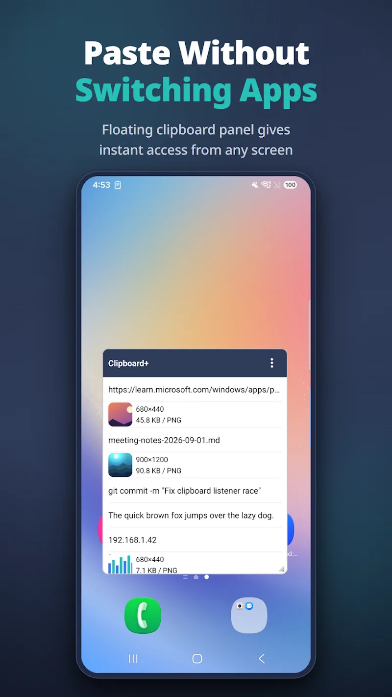 Captura de pantalla de Clipboard+ 3