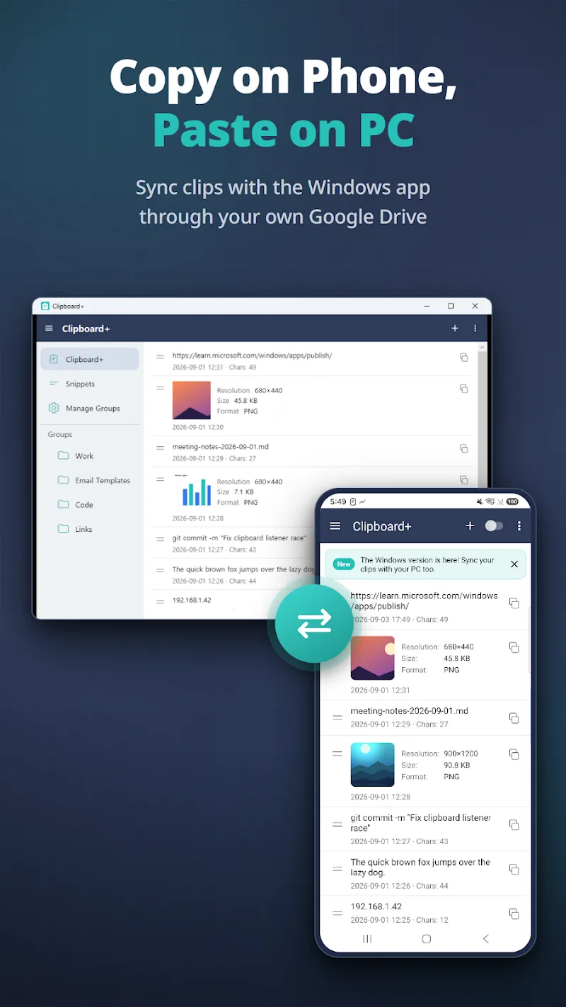 Captura de pantalla de Clipboard+ 6