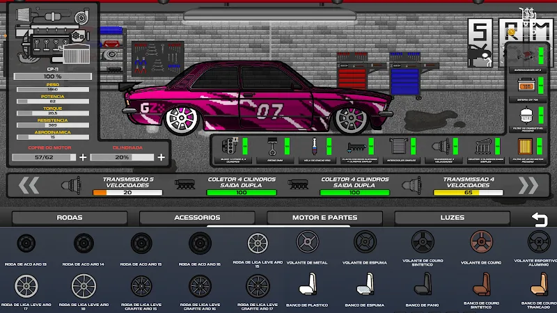 Captura de pantalla del gameplay de Street Racing Mechanic 2