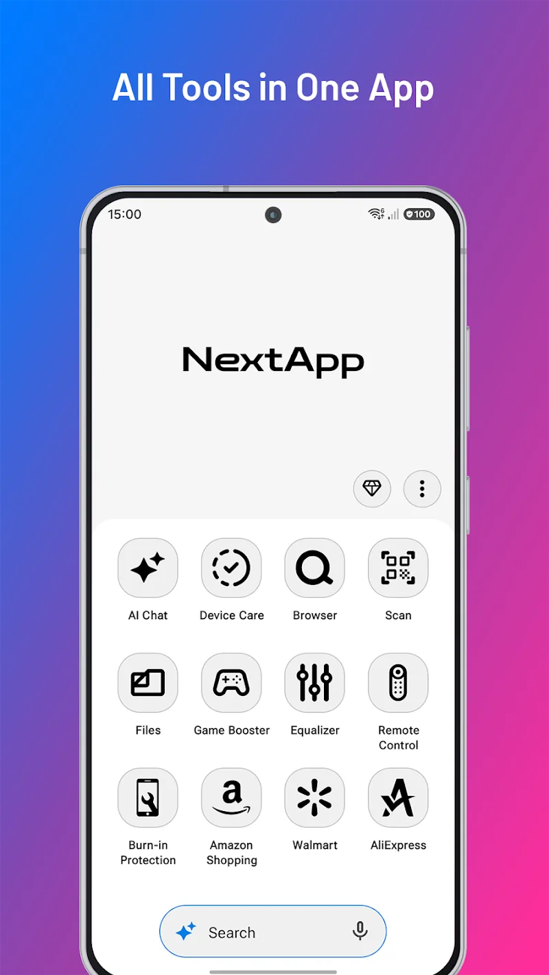 Capture d'écran NextApp 1