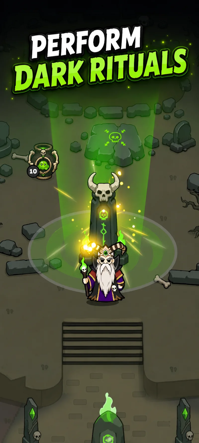 Captura de tela 3 de Idle Necromancer Tycoon