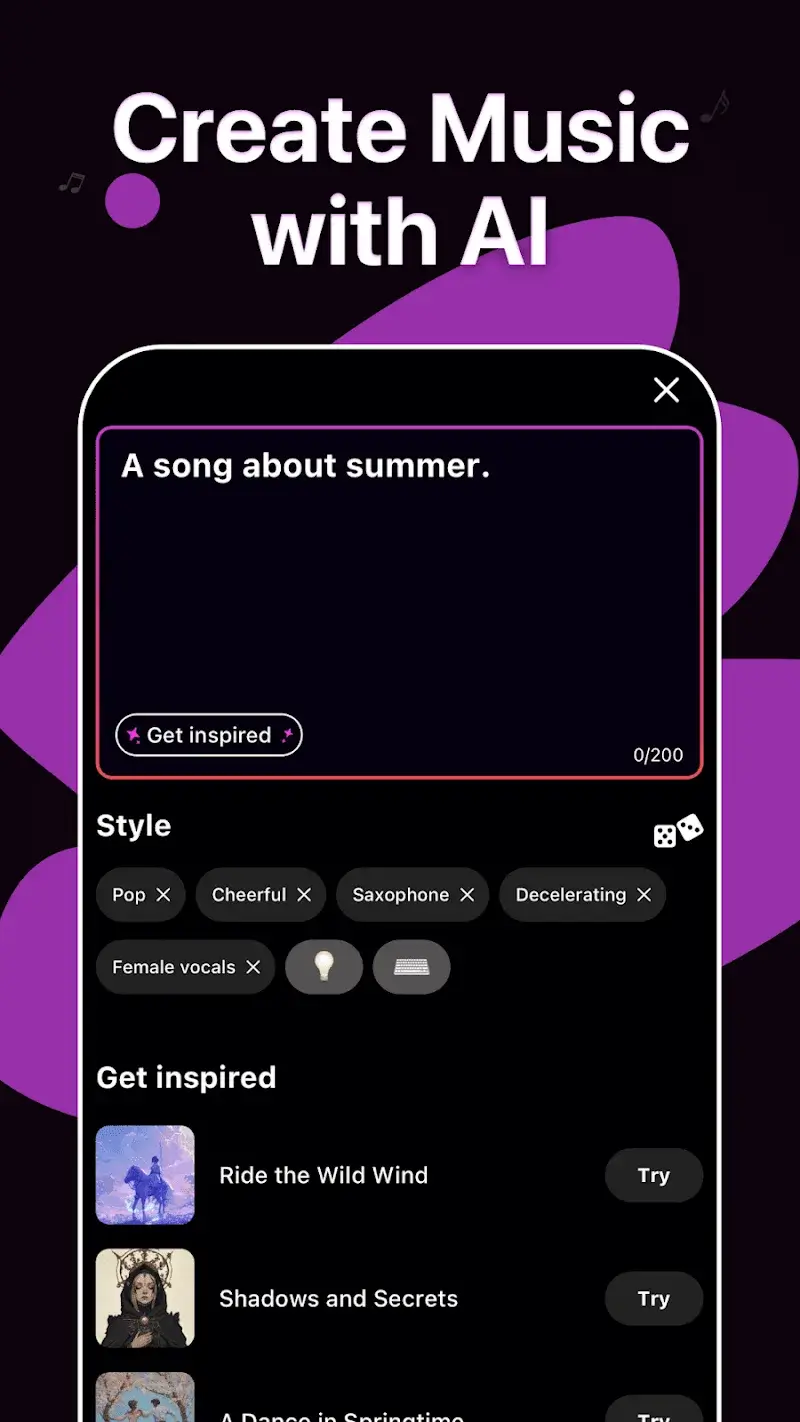 AI Music Generator, Song Waazy capture d'écran 2