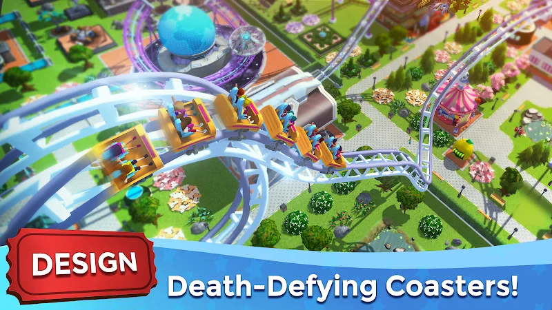 Captura de pantalla de RollerCoaster Tycoon Touch 2