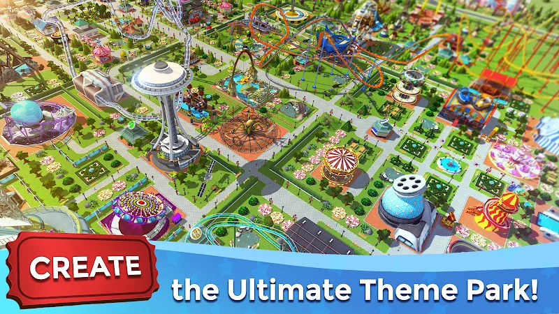 Captura de pantalla de RollerCoaster Tycoon Touch 1