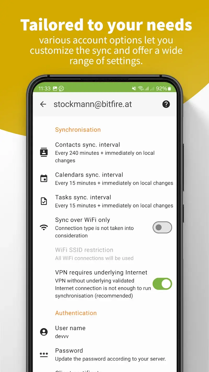 DAVx⁵ screenshot 6