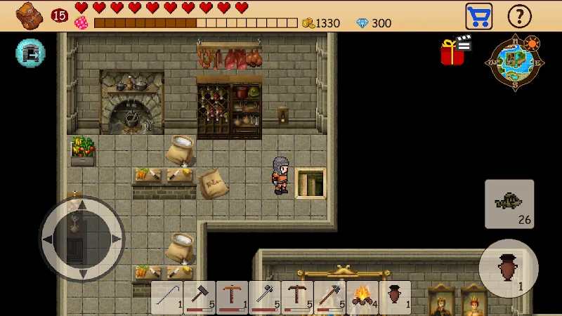 Aperçu en jeu de Survival RPG: Open World Pixel 4