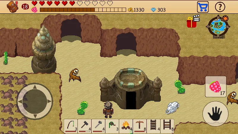 Aperçu en jeu de Survival RPG: Open World Pixel 2