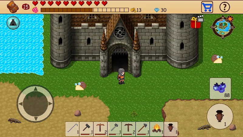 Aperçu en jeu de Survival RPG: Open World Pixel 6