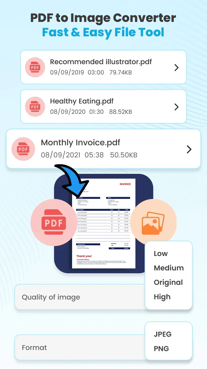 Anteprima app PDF2IMG 2